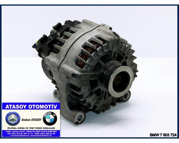 BMW E71 X6 3.0D ŞARJ DİNAMOSU BMW 7803724 BMW 7808074 BMW 12317803724 BMW 12317808074 FG18S011 VALEO 2543403B VALEO FG18S011 N57 N57S 180A 14V